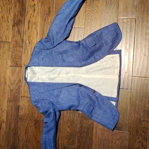 SuitSupply LAZIO Single Breasted Men 38R Wool Silk Linen Slim Blazer by E Thomas